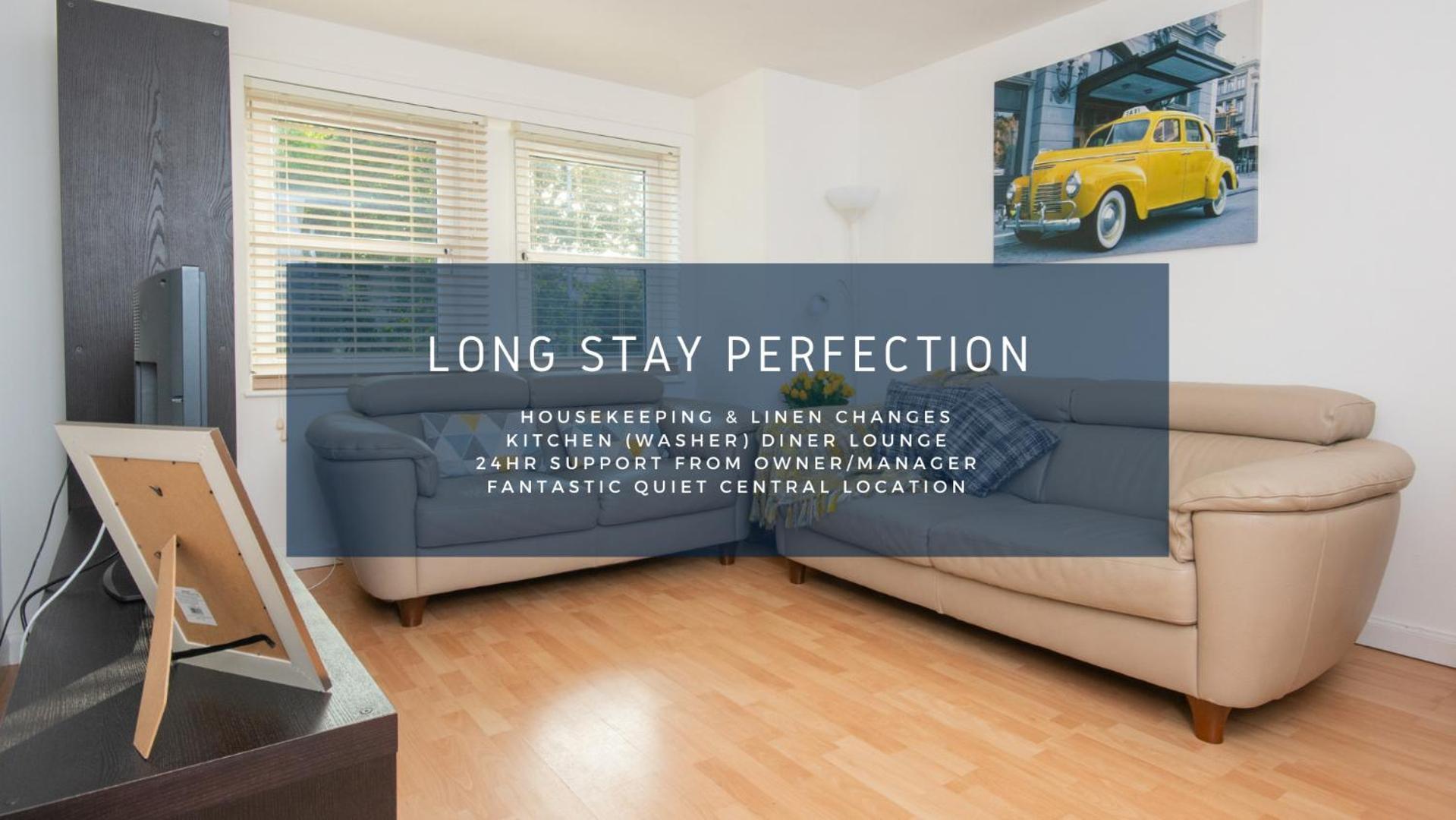 Dwellcome Home Ltd 2 Bedroom King & Double Central Apartment, Free Allocated Barrier Secured Parking Space At Rear Entrance & Fast Wifi, Ideal For Long Term Contractor, Corporate, Etc Stays, Regular Housekeeping Option - See Our Site For Assurance Aberdeen Dış mekan fotoğraf